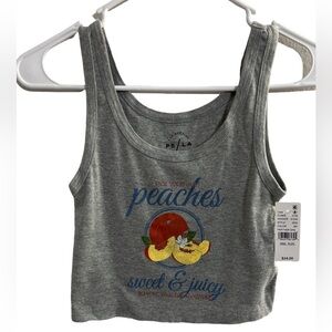 PacSun crop fresh peaches tank NWT Size small